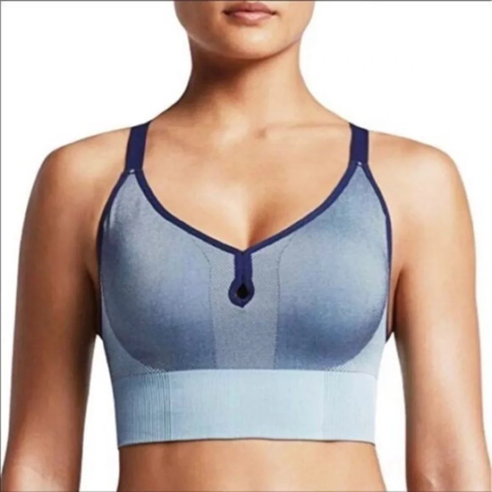 Nike Seamless‎ Athletic Sports Bra Color: Binary Blue Size Small